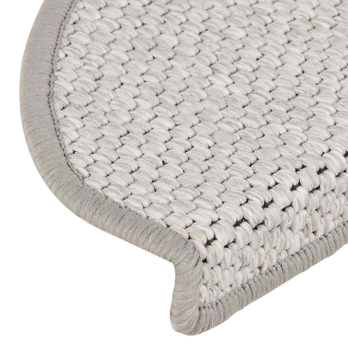 Covoraș scări autoadeziv 15 buc platină 65x21x4 cm aspect sisal WALTI