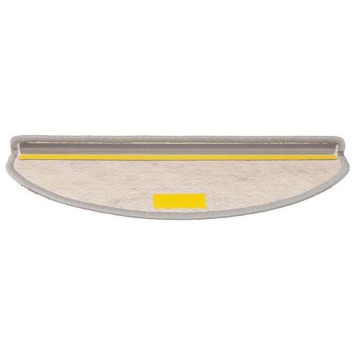 Covorașe autoadezive scări, 15 buc., argintiu, 65x21x4cm, sisal - WALTI WALTI