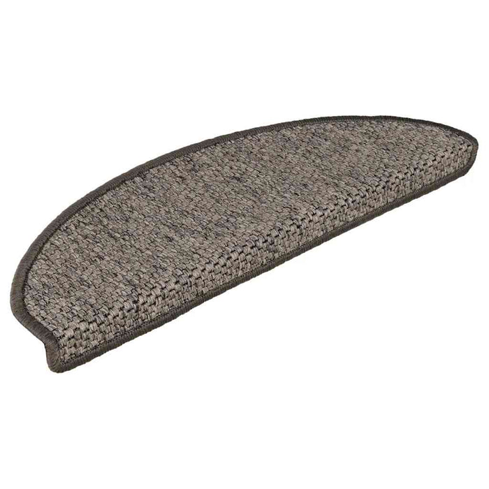 Covorașe autoadezive de scări 15 buc. gri/bej 65x21x4cm sisal WALTI