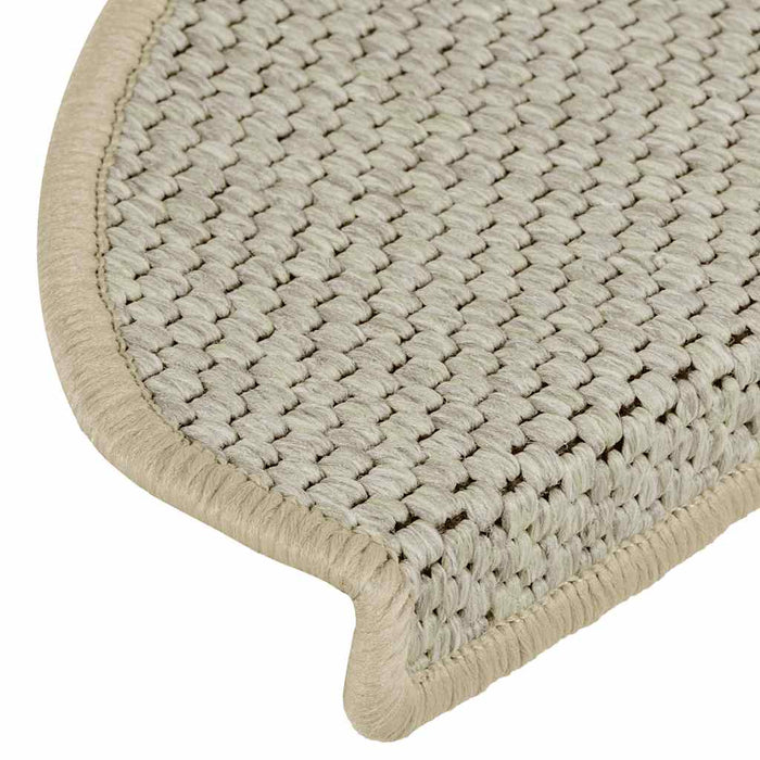 Covorașe scări autoadezive, 15 buc. verde 65x21x4 cm, sisal WALTI