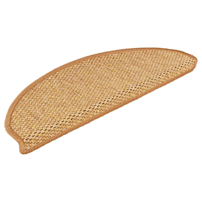 Covorașe scări autoadezive, 15 buc. portocaliu 65x21x4cm, sisal WALTI