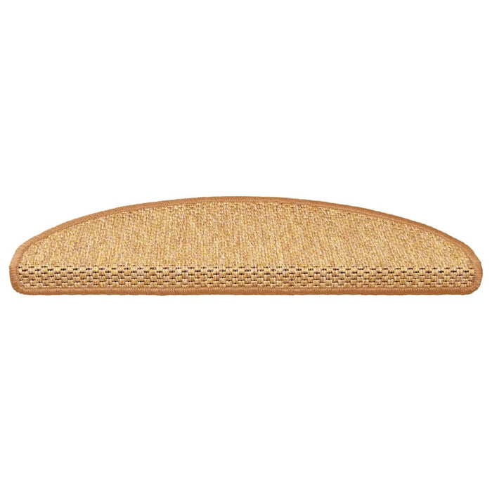 Covorașe scări autoadezive, 15 buc. portocaliu 65x21x4cm, sisal WALTI