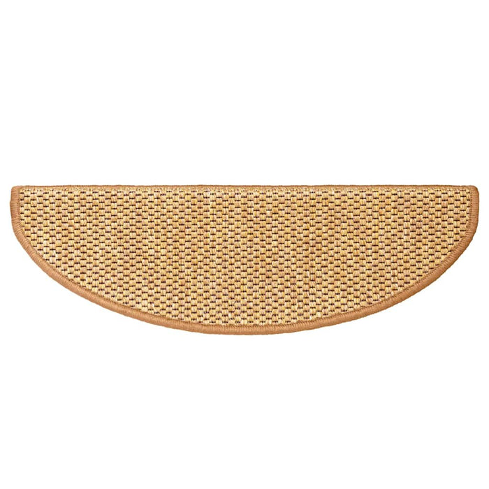 Covorașe scări autoadezive, 15 buc. portocaliu 65x21x4cm, sisal WALTI
