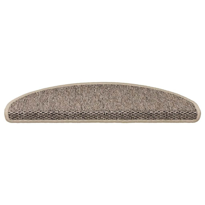 Covorașe scări autoadezive, 15 buc. bej închis, 65x21x4cm sisal - WALTI WALTI