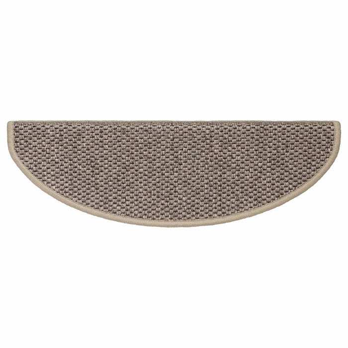 Covorașe scări autoadezive, 15 buc. bej închis, 65x21x4cm sisal - WALTI WALTI