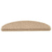 Covorașe scări autoadezive 15buc nisipiu 65x21x4cm aspect sisal - WALTI WALTI