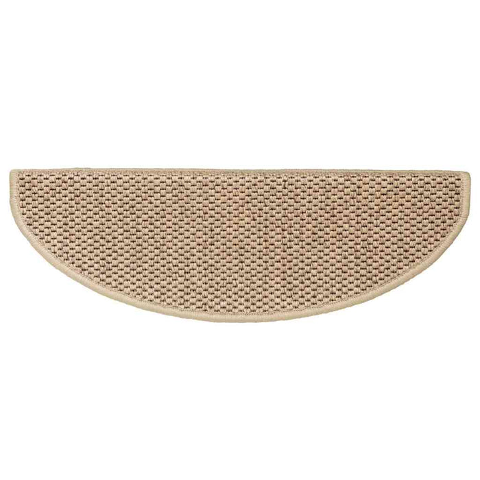 Covorașe scări autoadezive 15buc nisipiu 65x21x4cm aspect sisal - WALTI WALTI