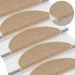 Covorașe scări autoadezive 15buc nisipiu 65x21x4cm aspect sisal - WALTI WALTI