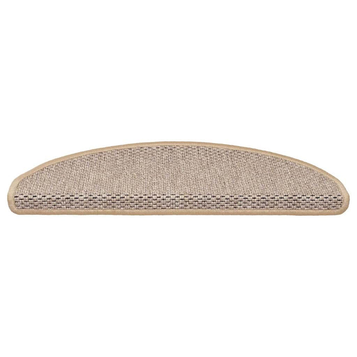 Covorașe scări autoadezive 15 buc. bej deschis 65x21x4cm sisal - WALTI WALTI