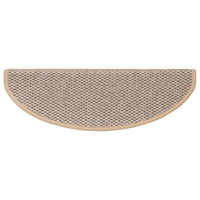 Covorașe scări autoadezive 15 buc. bej deschis 65x21x4cm sisal - WALTI WALTI