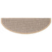 Covorașe scări autoadezive 15 buc. bej deschis 65x21x4cm sisal - WALTI WALTI