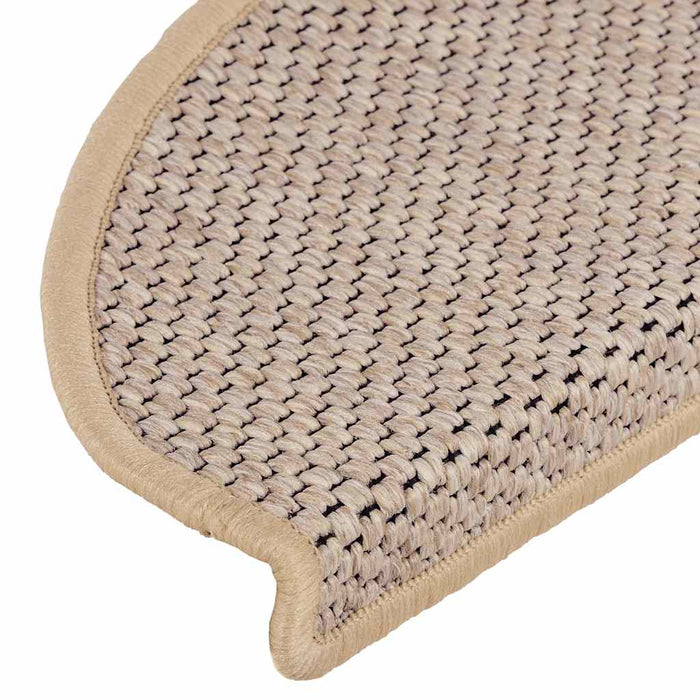 Covorașe scări autoadezive 15 buc. bej deschis 65x21x4cm sisal - WALTI WALTI