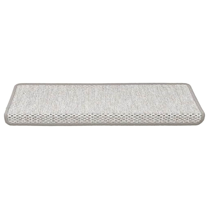 Covoraș scări autoadeziv 15 buc platină 65x21x4 cm aspect sisal - WALTI WALTI