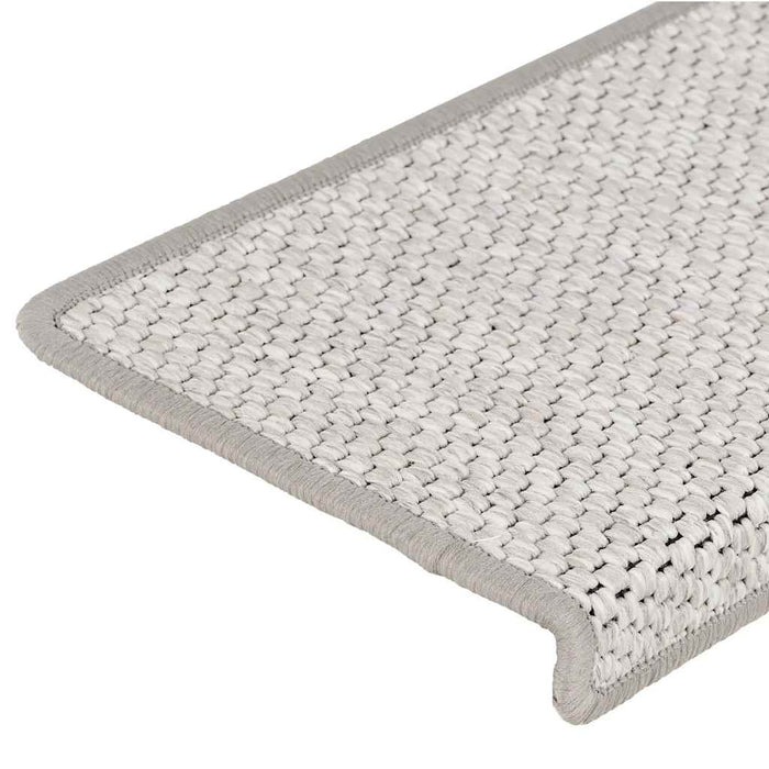 Covoraș scări autoadeziv 15 buc platină 65x21x4 cm aspect sisal - WALTI WALTI