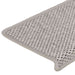 Covorașe autoadezive scări, 15 buc., argintiu, 65x21x4cm, sisal - WALTI WALTI