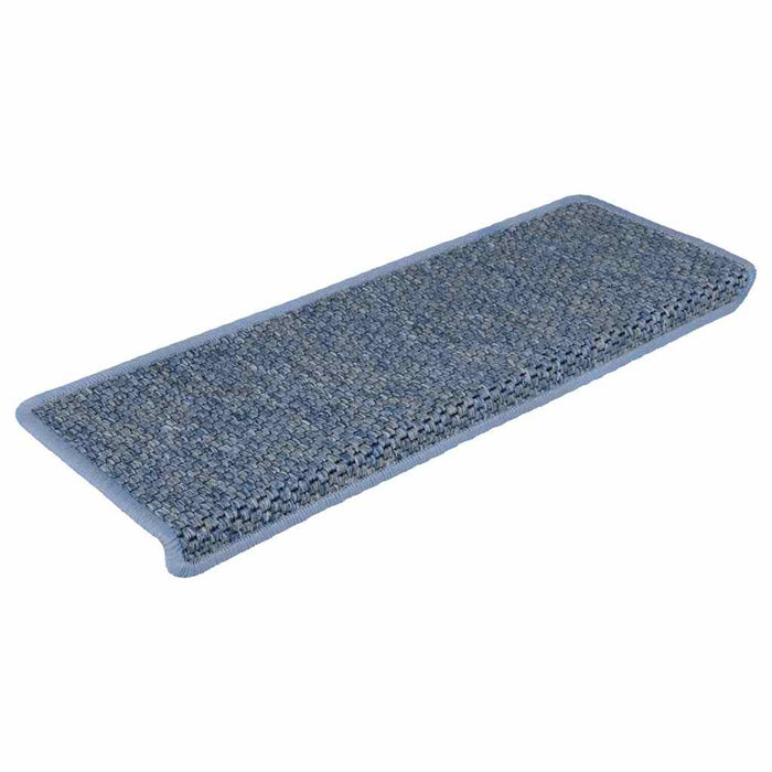 Covorașe scări autoadezive, 15 buc. albastru 65x21x4 cm, sisal WALTI