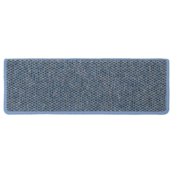 Covorașe scări autoadezive, 15 buc. albastru 65x21x4 cm, sisal WALTI