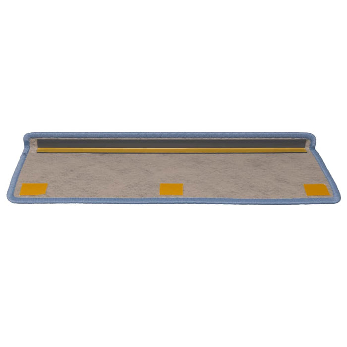 Covorașe scări autoadezive, 15 buc. albastru 65x21x4 cm, sisal WALTI
