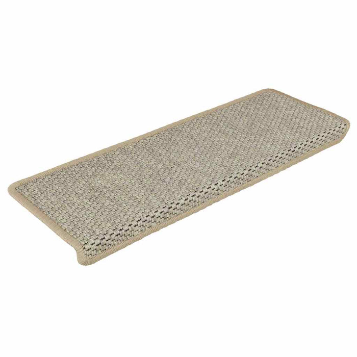 Covorașe scări autoadezive, 15 buc. verde deschis 65x21x4 cm, sisal WALTI