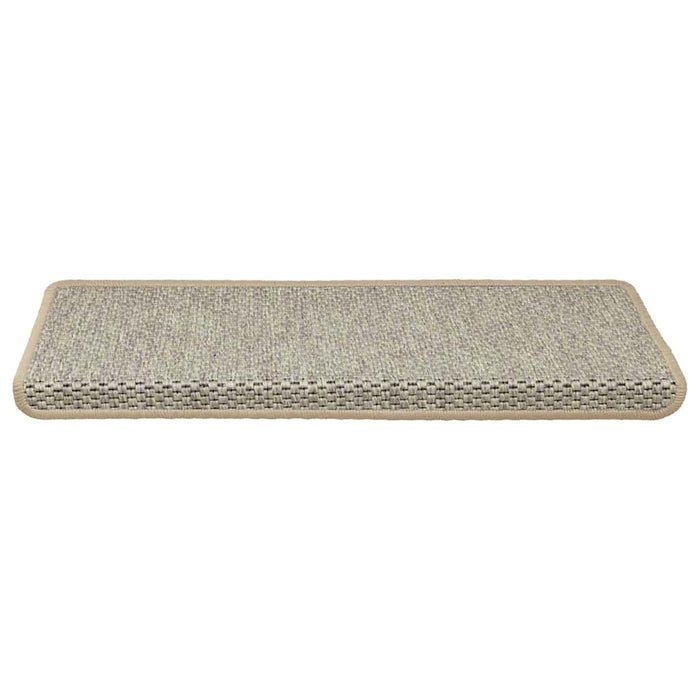 Covorașe scări autoadezive, 15 buc. verde deschis 65x21x4 cm, sisal WALTI