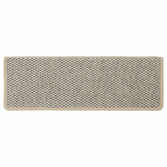 Covorașe scări autoadezive, 15 buc. verde deschis 65x21x4 cm, sisal WALTI
