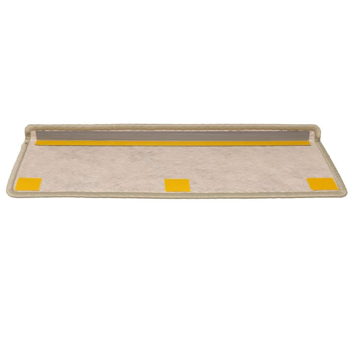 Covorașe scări autoadezive, 15 buc. verde deschis 65x21x4 cm, sisal WALTI