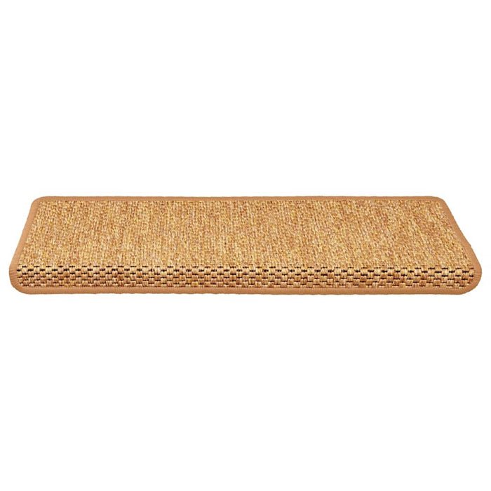 Covorașe scări autoadezive, 15 buc. aspect sisal, 65x21x4cm sisal - WALTI WALTI