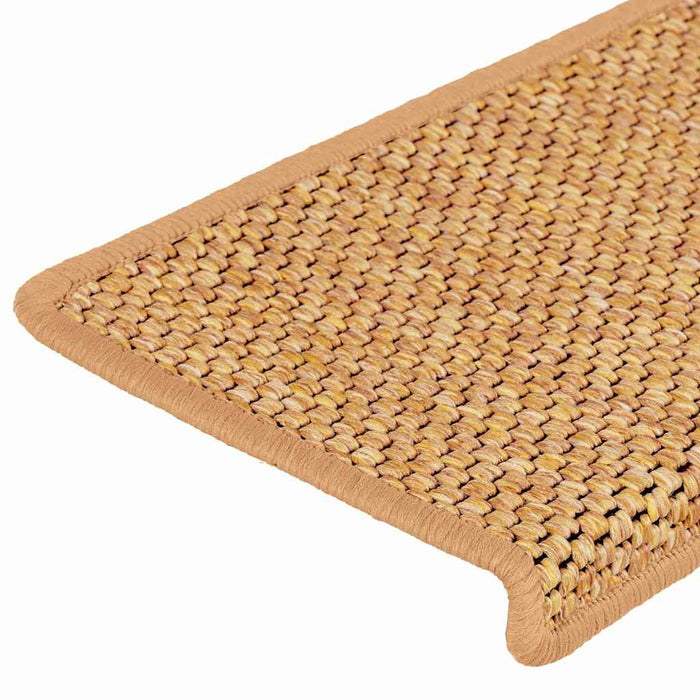 Covorașe scări autoadezive, 15 buc. aspect sisal, 65x21x4cm sisal - WALTI WALTI