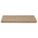 Covorașe scări autoadezive 15buc nisipiu 65x21x4cm aspect sisal - WALTI WALTI
