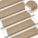 Covorașe scări autoadezive 15buc nisipiu 65x21x4cm aspect sisal - WALTI WALTI