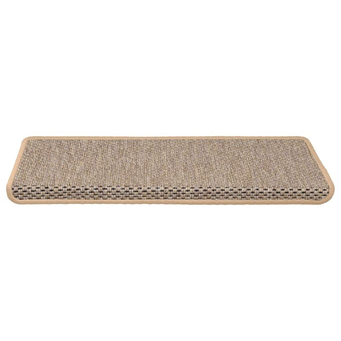 Covorașe scări autoadezive 15 buc. bej deschis 65x21x4 cm sisal - WALTI WALTI