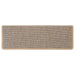 Covorașe scări autoadezive 15 buc. bej deschis 65x21x4 cm sisal - WALTI WALTI
