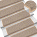 Covorașe scări autoadezive 15 buc. bej deschis 65x21x4 cm sisal - WALTI WALTI