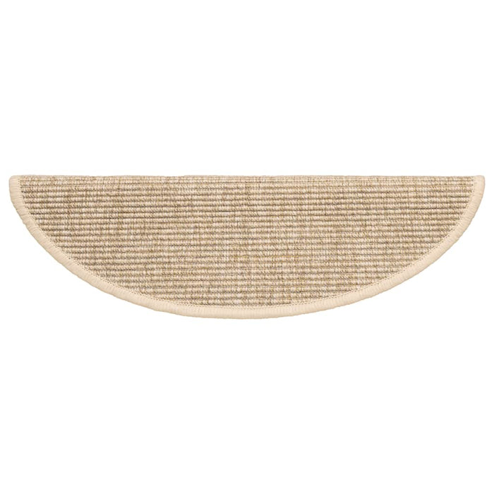 Covorașe pentru scări, 15 buc., 56x17x3 cm, bej deschis, semirotunde - WALTI WALTI