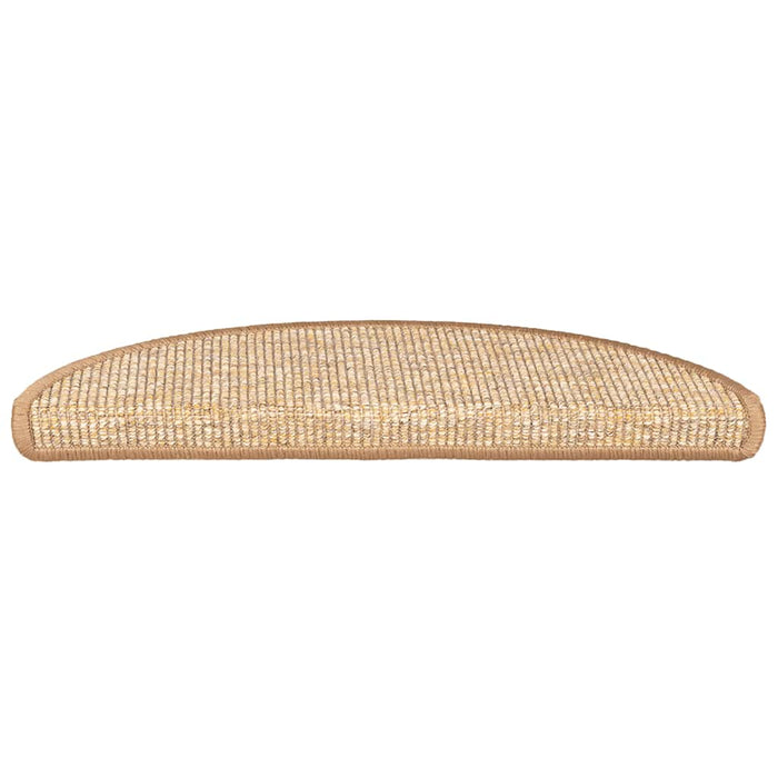 Covorașe pentru scări, 15 buc., 56x17x3 cm, maro deschis, semirotunde - WALTI WALTI