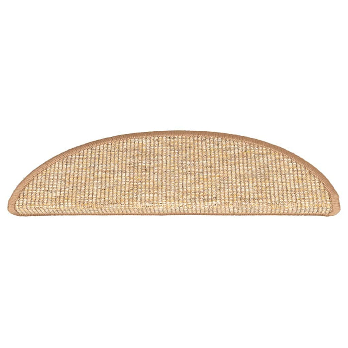 Covorașe pentru scări, 15 buc., 56x17x3 cm, maro deschis, semirotunde - WALTI WALTI