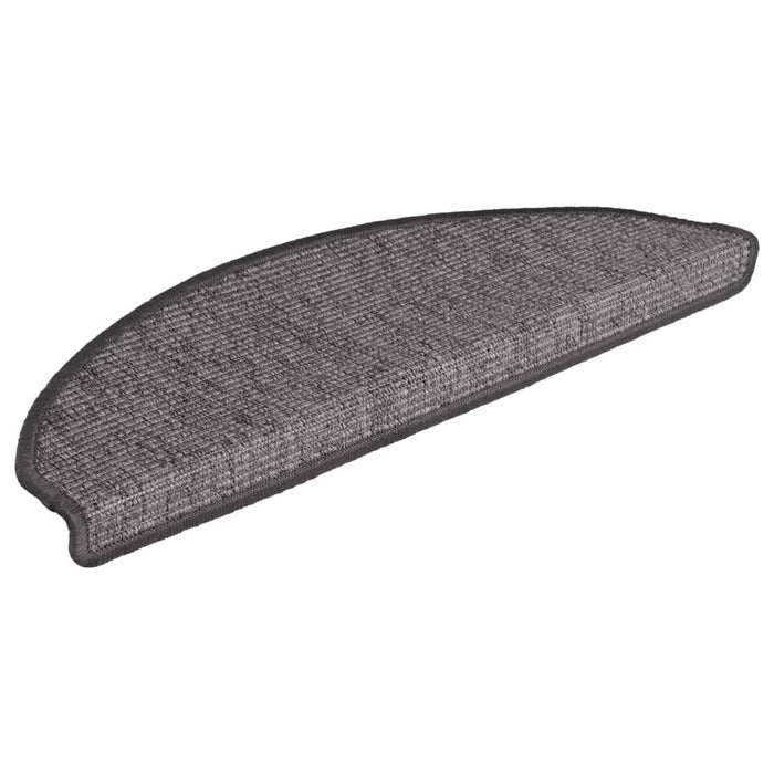 Covorașe pentru scări, 15 buc., 65x21x4 cm, bej și gri, semirotunde, mari - WALTI WALTI