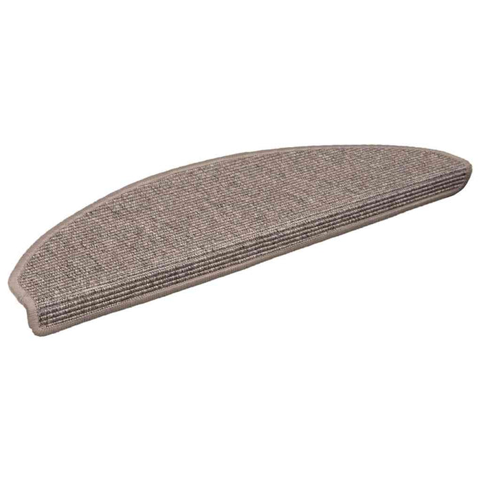 Covorașe pentru scări, 15 buc., 65x21x4 cm, bej închis, semirotunde, mari WALTI