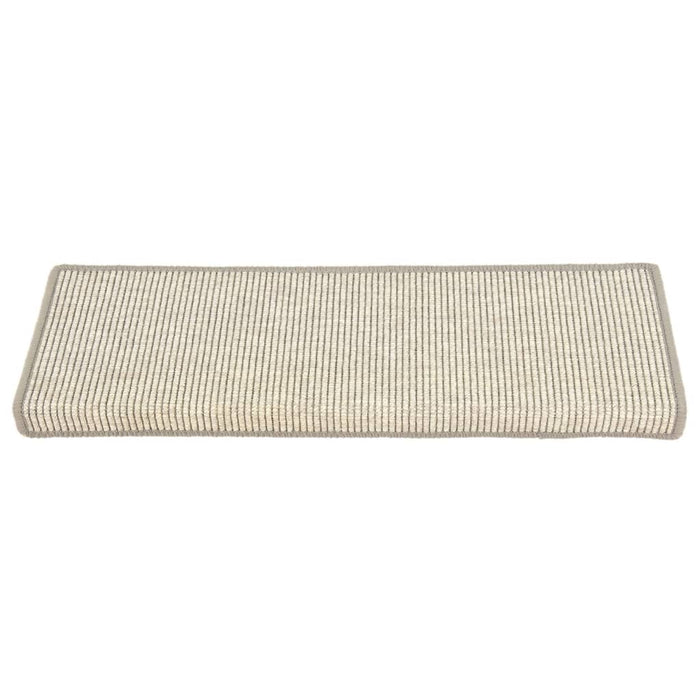 Covorașe pentru scări, 15 buc., 65x21x4 cm, margini dreptunghiulare argintii - WALTI WALTI