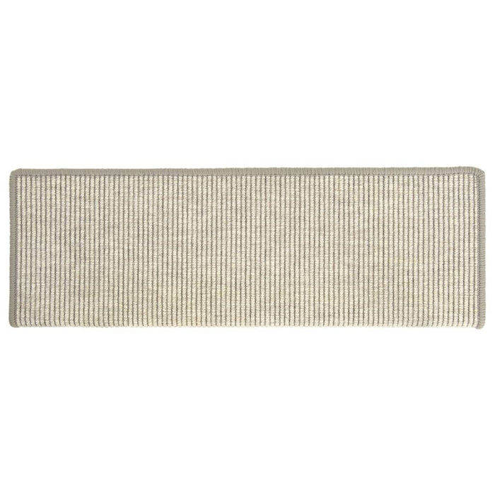Covorașe pentru scări, 15 buc., 65x21x4 cm, margini dreptunghiulare argintii - WALTI WALTI