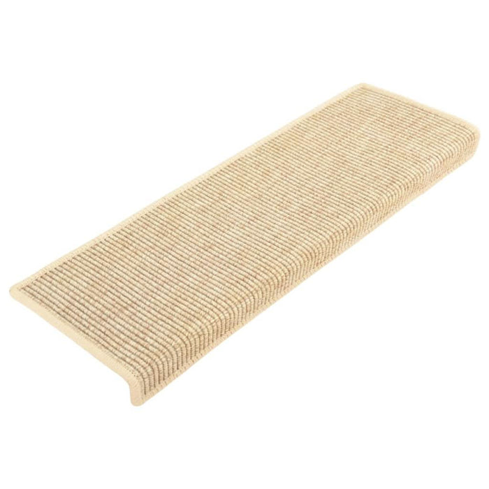 Covorașe scări autoadezive 15 buc. bej deschis 65x21x4cm sisal - WALTI WALTI