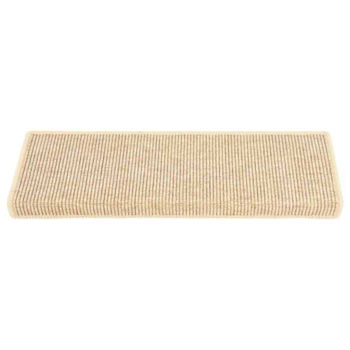 Covorașe scări autoadezive 15 buc. bej deschis 65x21x4cm sisal - WALTI WALTI