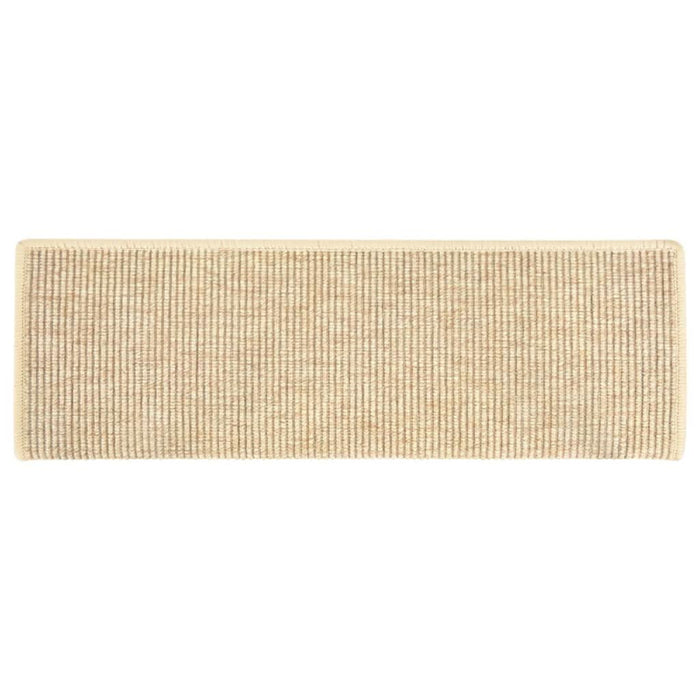 Covorașe scări autoadezive 15 buc. bej deschis 65x21x4cm sisal - WALTI WALTI