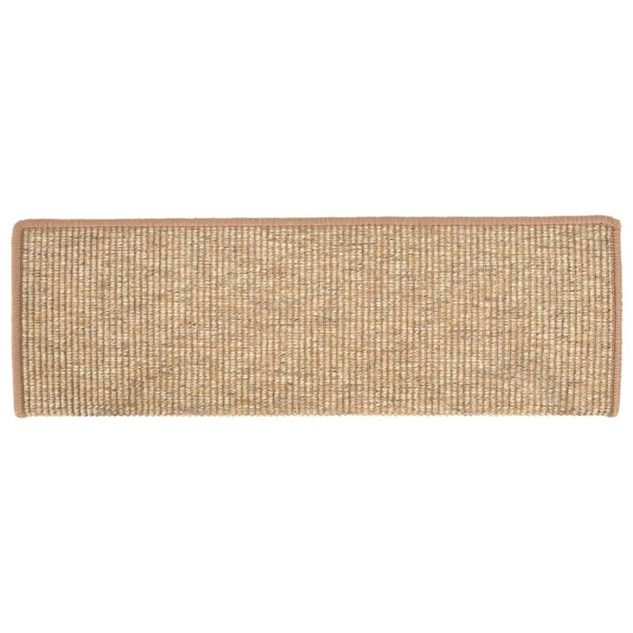 Covorașe scări autoadezive, 15 buc., maro deschis, 65x21x4 cm - WALTI WALTI