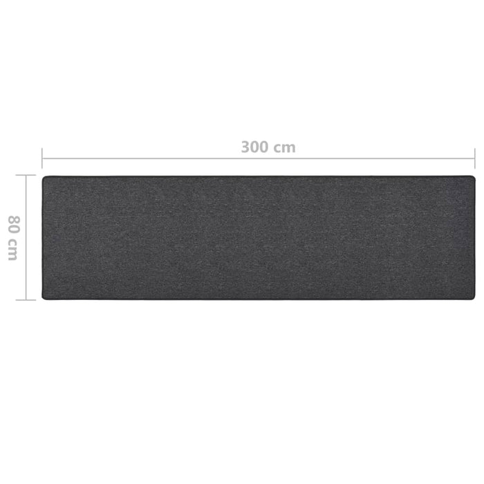 Covor traversă, antracit, 80x300 cm - WALTI WALTI