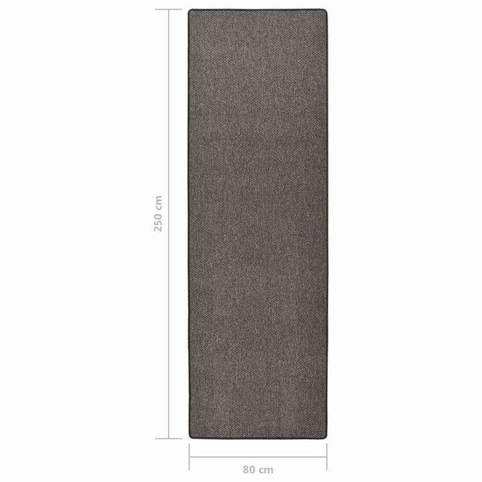 Covor traversă cu aspect sisal, antracit, 80x250 cm WALTI
