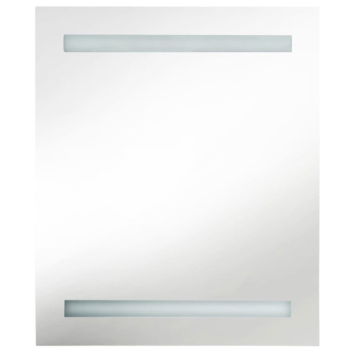Dulap de baie cu oglindă și LED, negru, 50x14x60 cm - WALTI WALTI