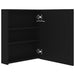 Dulap de baie cu oglindă și LED, negru, 50x14x60 cm - WALTI WALTI