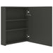 Dulap de baie cu oglindă și LED, antracit, 50x14x60 cm - WALTI WALTI