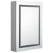 Dulap de baie cu oglindă și LED, gri beton, 50x13x70 cm - WALTI WALTI